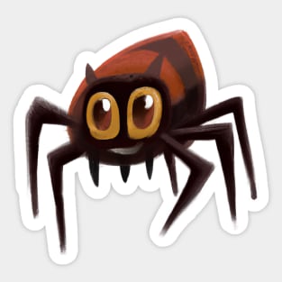 Cute Spider Drawing Sticker